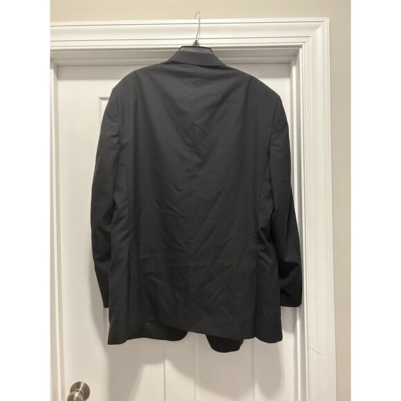 Jos A Bank Blazer Mens 48 Long Sport Coat Black Wool Tailored Fit Double Vented - Picture 5 of 8